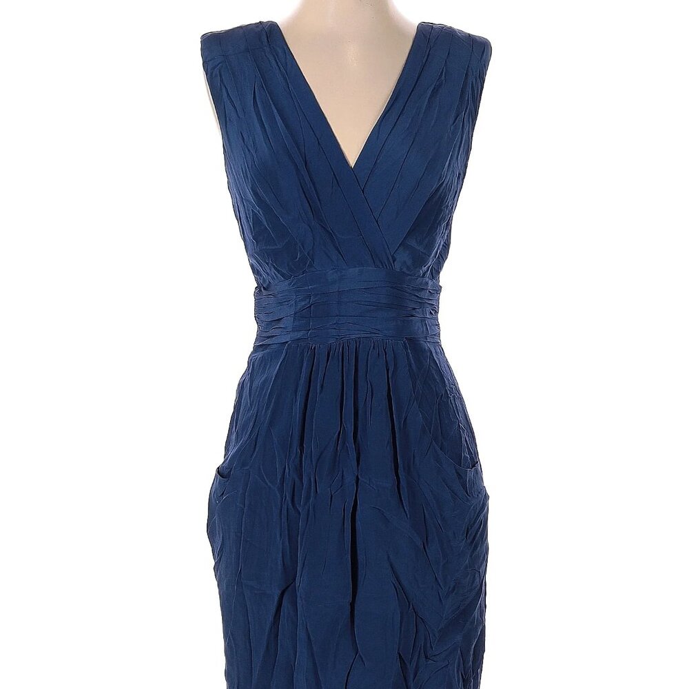 Aryn K: Navy Silk Cocktail Dress NWOT